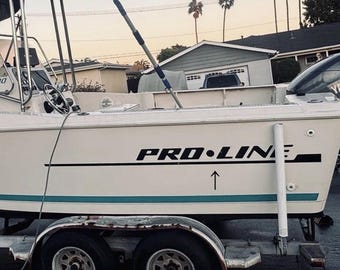 Proline Vintage Graphics Boat Yacht Decals 2PC Set Vinyl Universal New USA