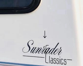 1990 Vintage Sunradar Classics RV Camper Decals (Set Of 2) New Oracle USA