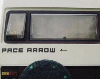 1980 Vintage Pace Arrow RV Camper Decals (Set Of 2) New Universal Oracle