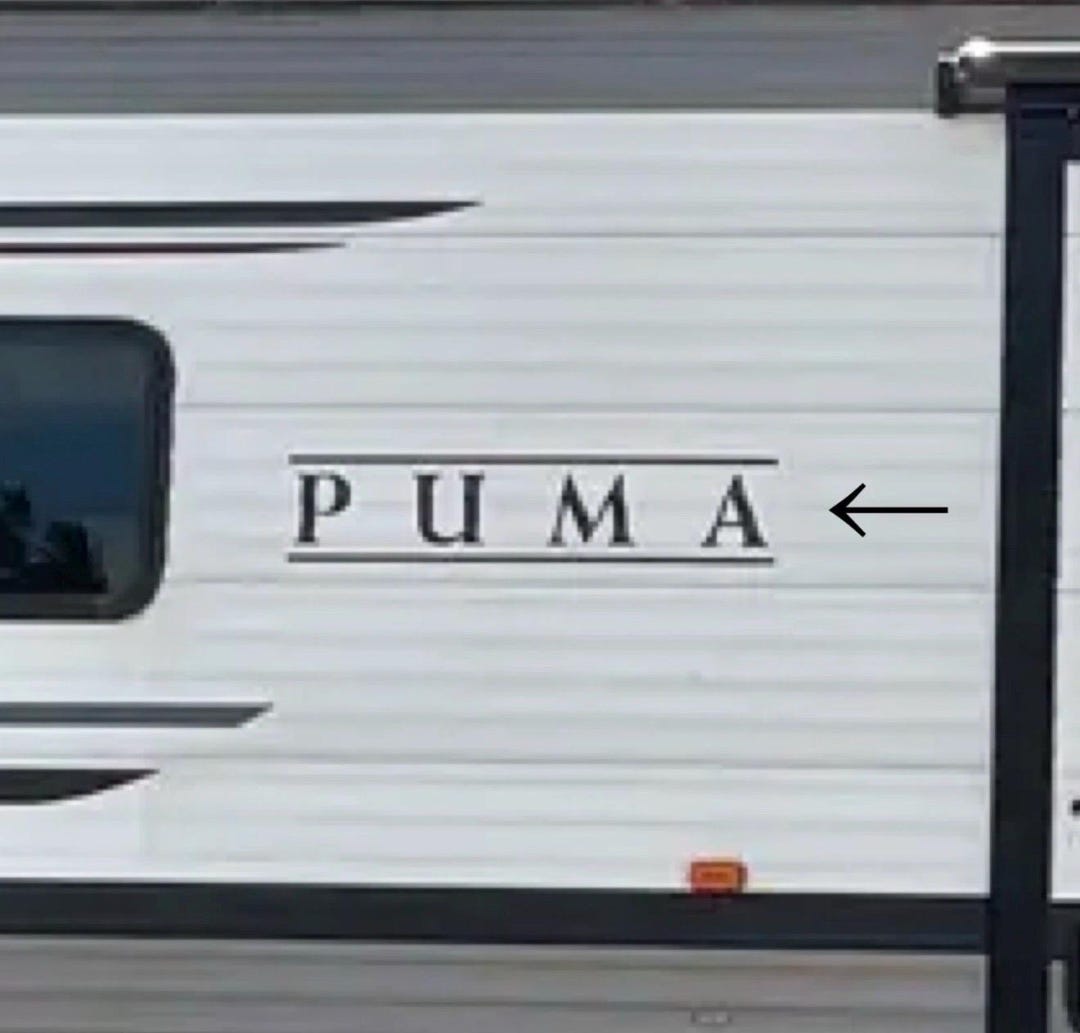 Puma Rv Decals 2021 Forest River Puma Palomino 27RLSS Camper RV SIDE Decals (set of 2 ...