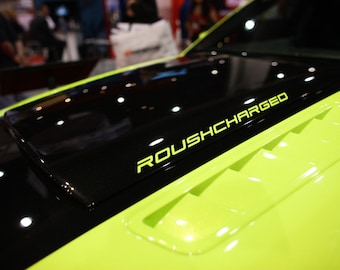 Custom Roush Charged Hood Scoop Vinyl Decal Stickers 2PC Set New Oracle USA