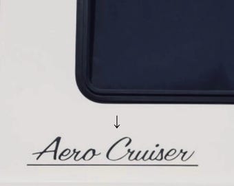 1990 Vintage Gardner Pacific Aero Cruiser RV Camper Decals (Set Of 2) New