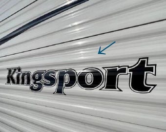 Kingsport Outline RV Roof - Rear - Side Decals (Set Of 2) New Oracle