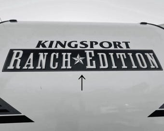 Kingsport Ranch Edition Camper RV Decals 1PC New Oracle Overhead
