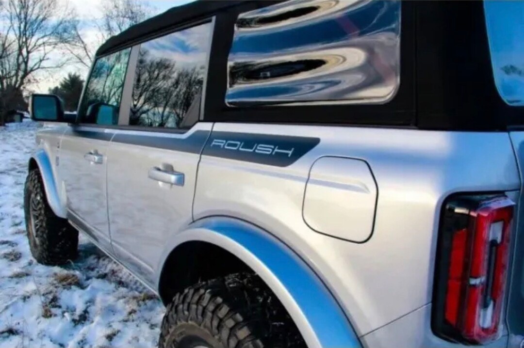 Broncos Rousch 2021-2024 Custom OEM Roush 3PC Set Body Graphics Decal Kit Fits Bronco ...