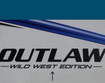 2026 Thor Motor Coach Outlaw Wild West Edition RV  Decals (Set Of 2) New