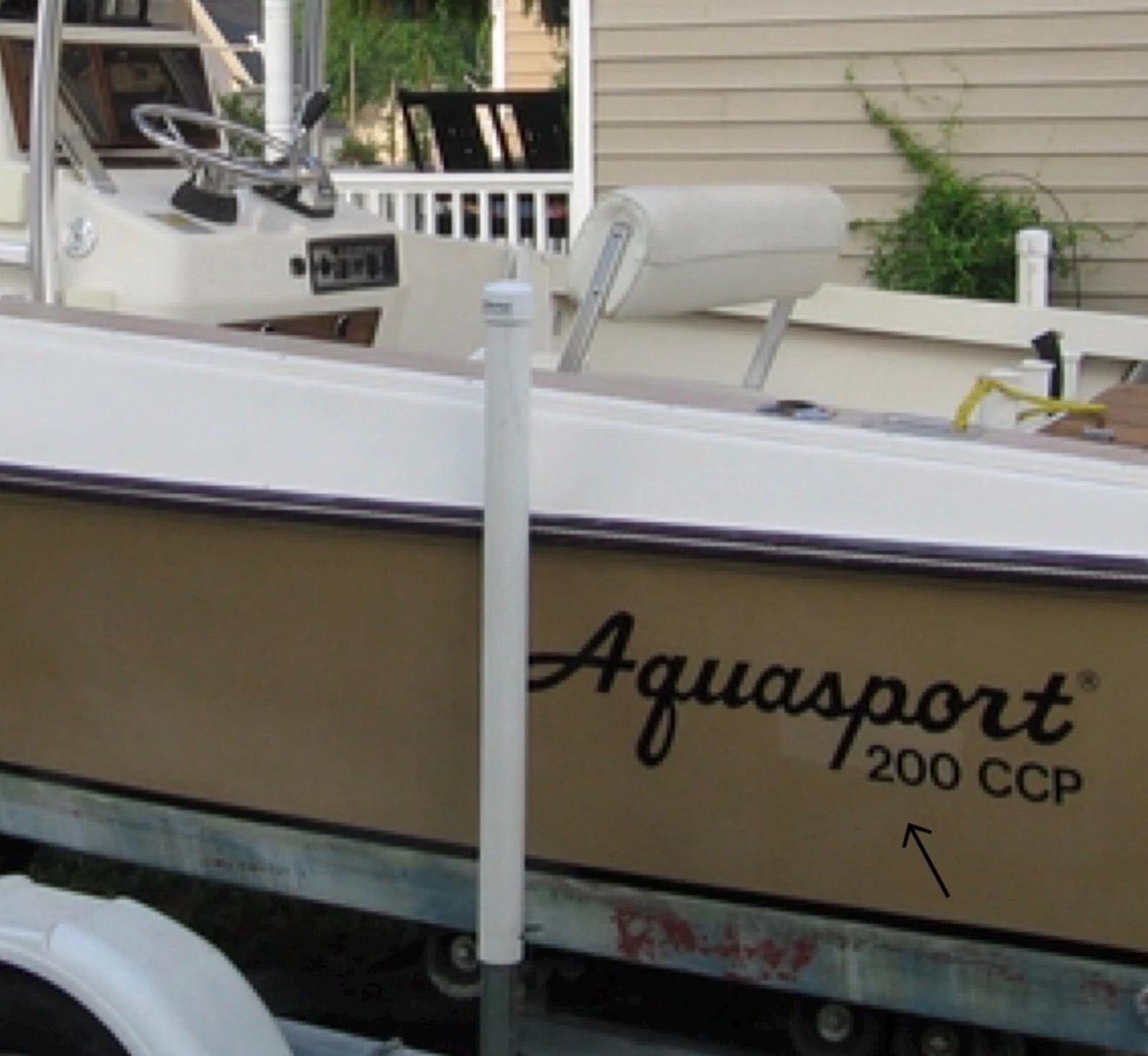 Ccpp Boat Aquasport 200 CCP Boat Yacht Decals 2PC Set New 40” Universal Vintage ...