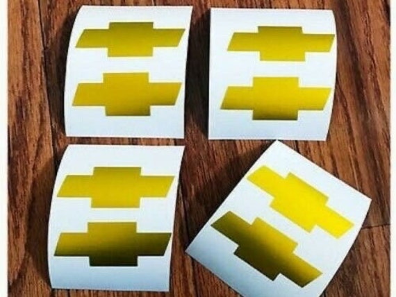 Chevrolet Chevy Bow Tie Wheel Center Cap Decals Stickers Custom
