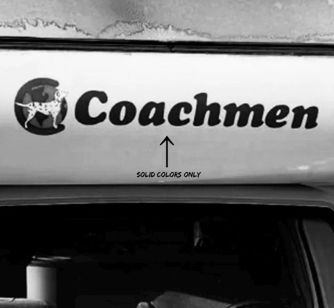 Vintage 1987 Coachmen Leprechaun Motor Home RV Camper Decals (set of 2 ...