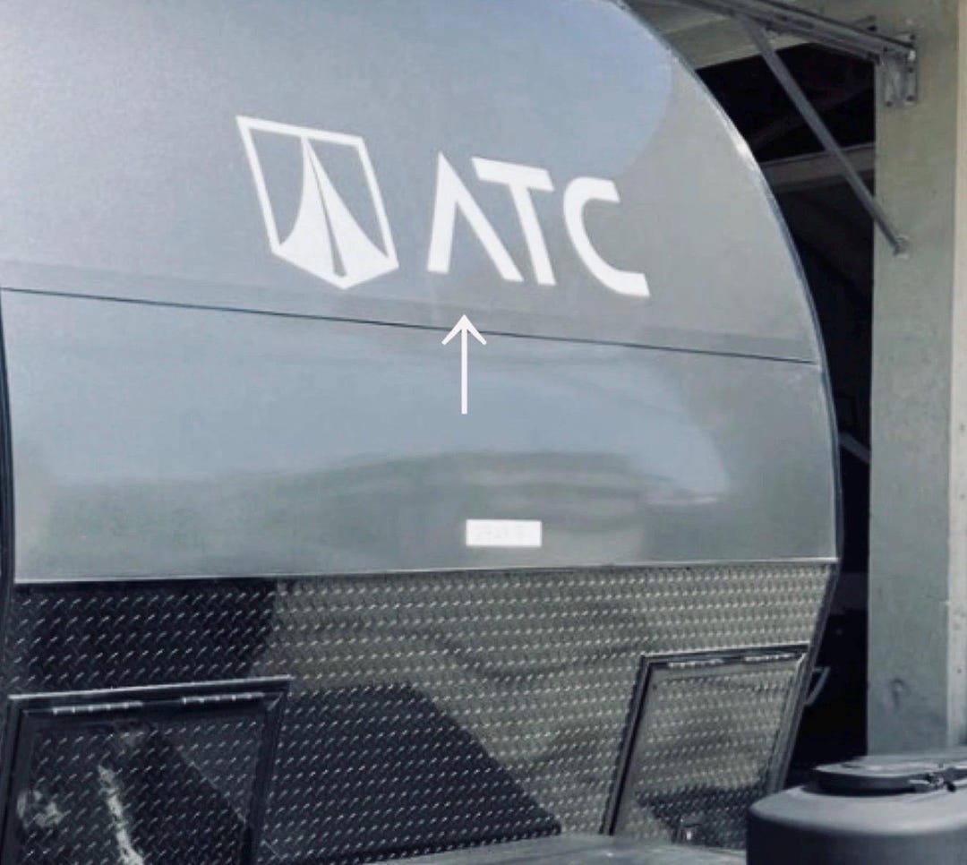 2015-2024 ATC PLA 700 Lettering RV Camper Trailer Decals (set of 2) New ...