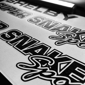 2021-2023 Custom Handcrafted Shelby Super Snake Sport Decal Package 6PC Set Bedside & Tailgate fits f150 Mustang Saleen