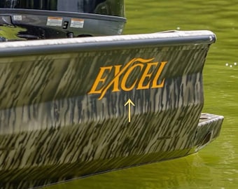 Excel Boat Yacht Decals 2PC Set Vinyl High Quality New Universal Oracle