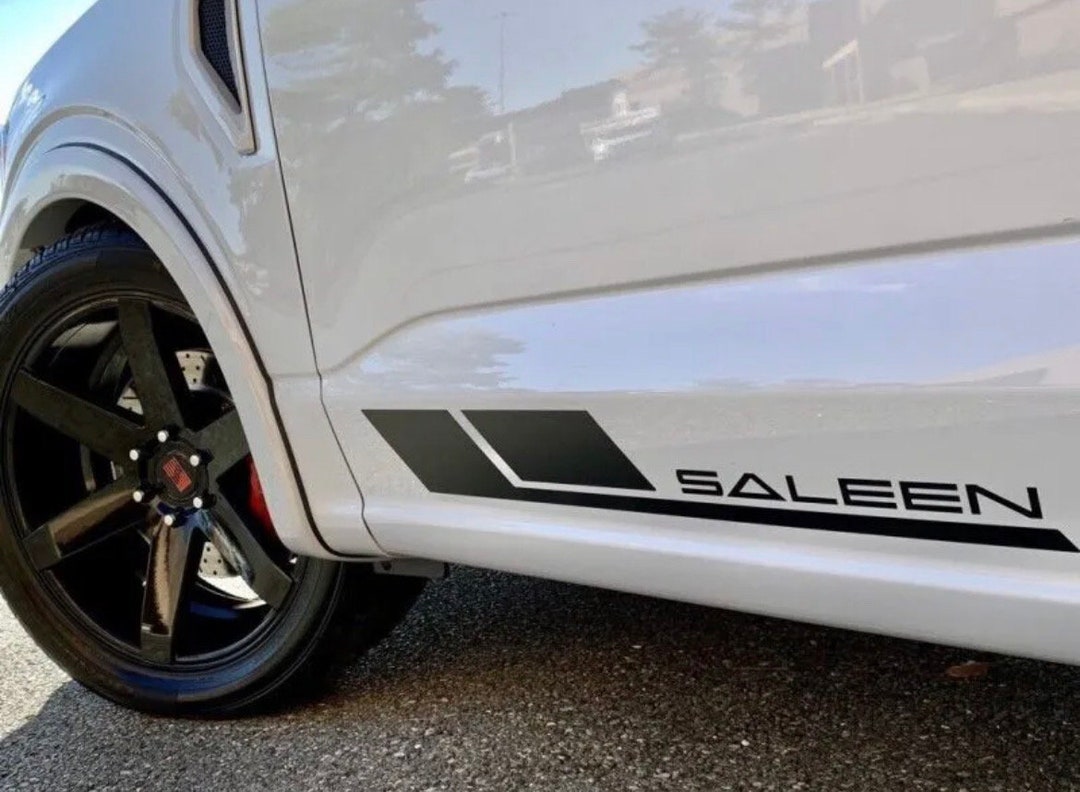 Custom Saleen Fader Decals Lower Door Trim New 2PC Fits Trucks GT 5.0 ...