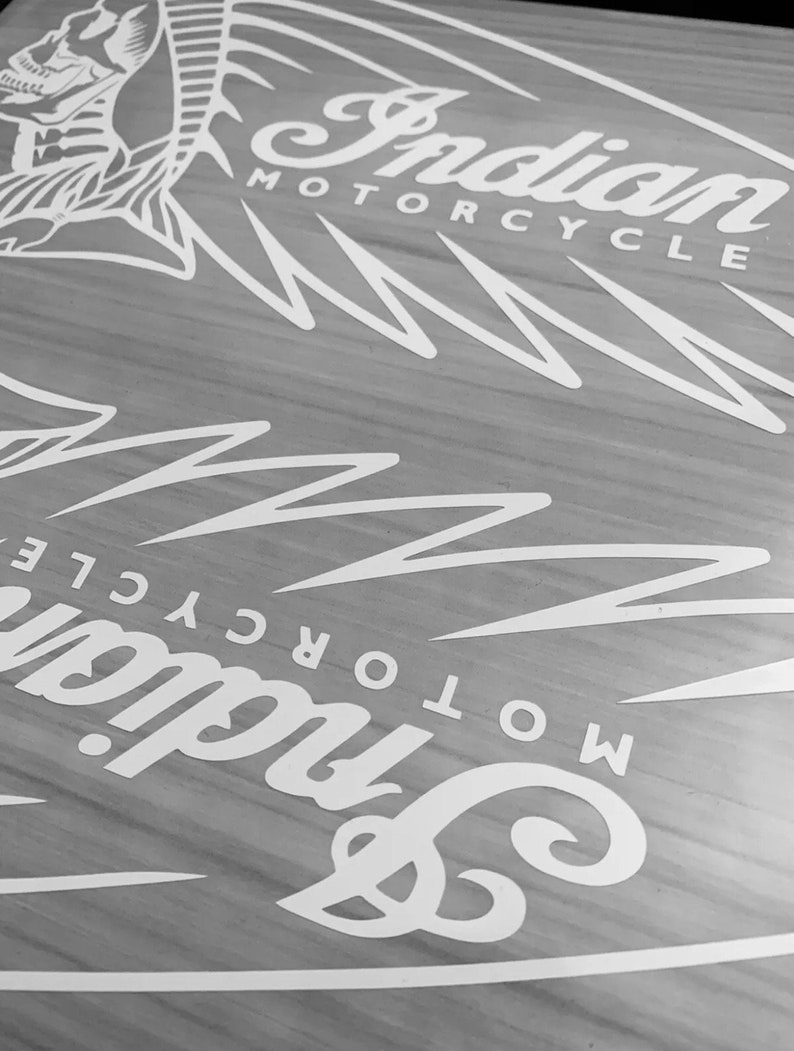 Custom Indian Motorcycle Gas Tank Decals 2PC Set New Handcrafted Etsy
