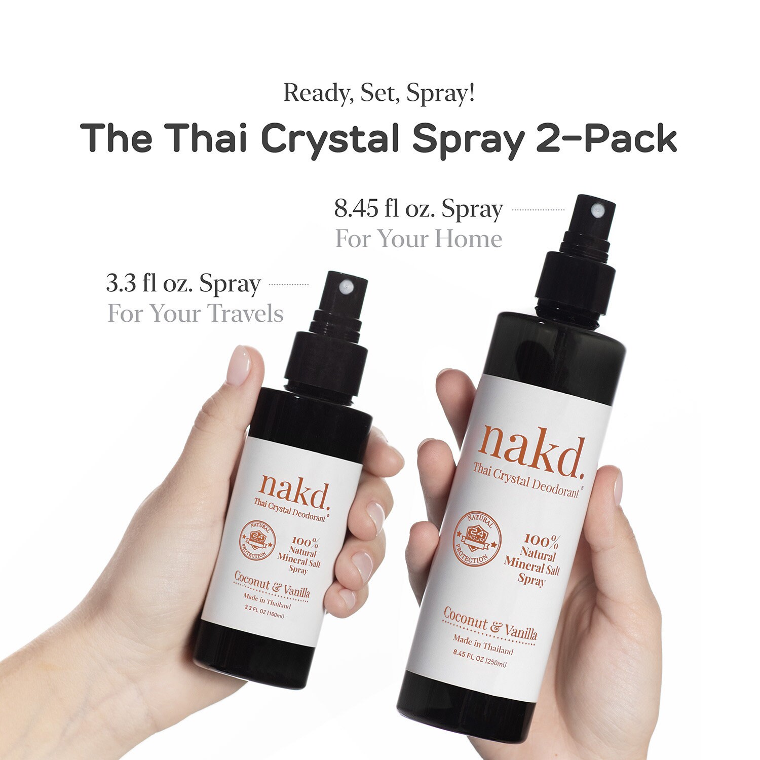 Nakd. Thai Crystal Deodorant Spray Coconut & Vanilla 2 Salt Etsy