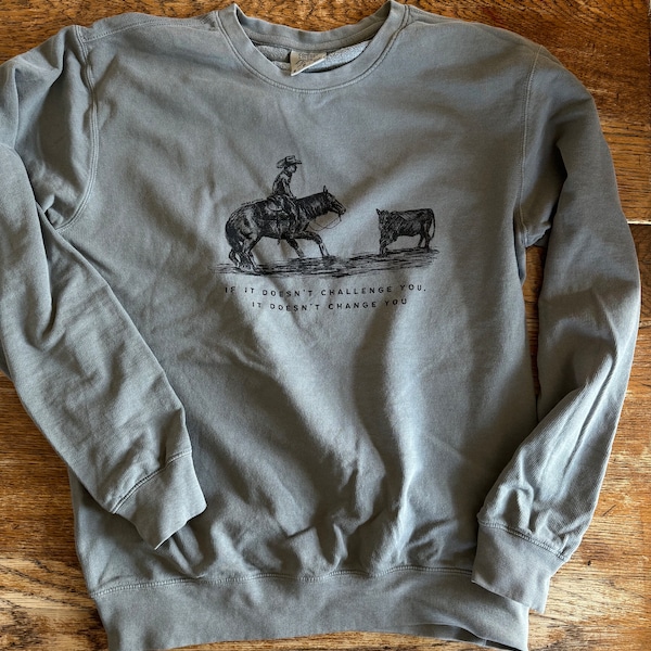 Lightweight Cutting Horse Crewneck