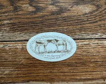 A New Beginning and a Fresh Start Horse Sticker