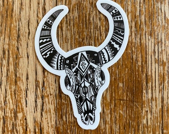 Western Skull Sticker