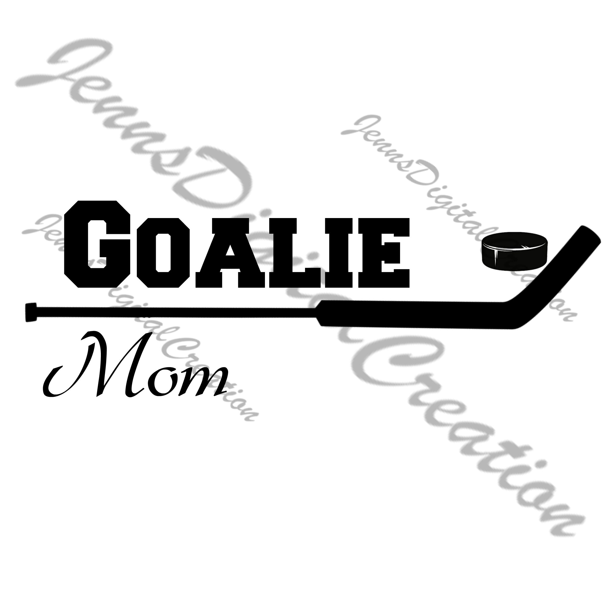 Ice Hockey Goalie Mom Digital Svg File for Use on Shirts Car Etsy