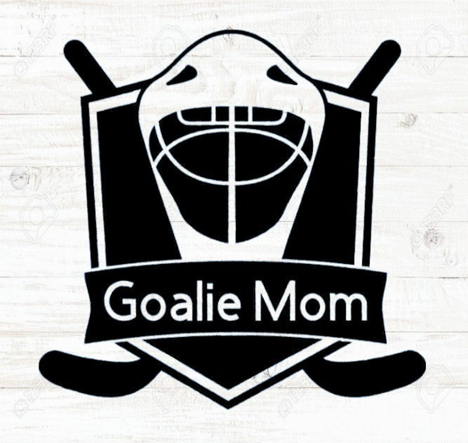 Ice Hockey Goalie Mom Digital Svg File for Use on Shirts Car Etsy
