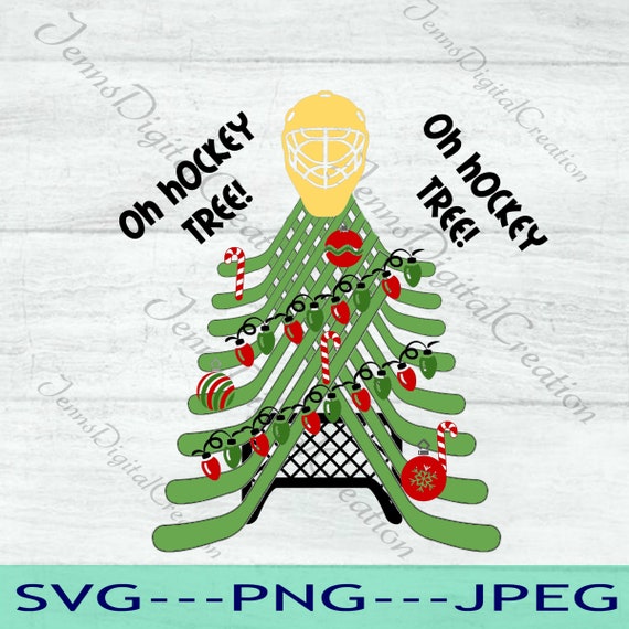 Download Hockey Stick Christmas Tree Decal Use This Digital Svg File Etsy