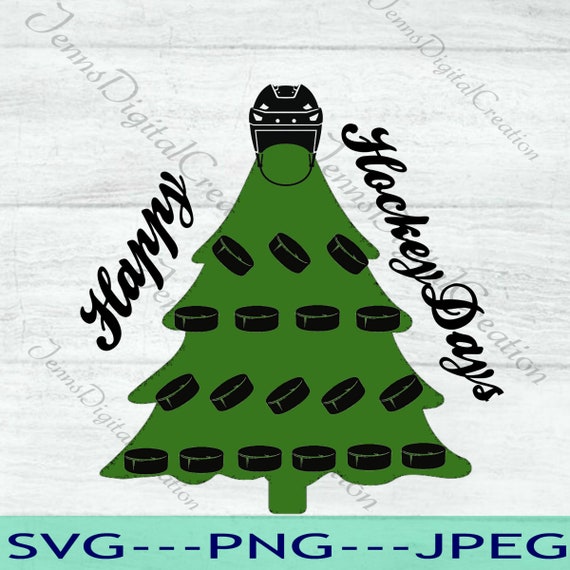 Download Ice Hockey Christmas Decal Use This Digital Svg File To Show Etsy