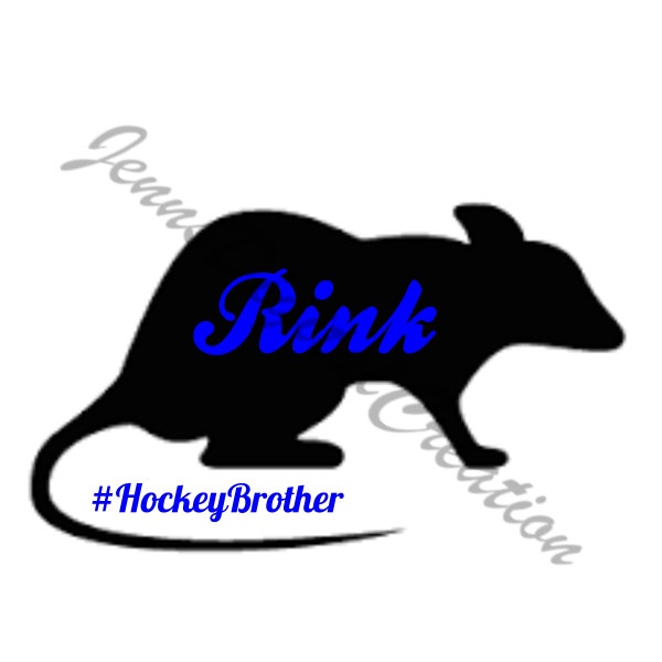 Ice Hockey Brother Rink Rat digital svg file for use on shirts, car windows, mugs, hats, water bottles, and so much more!