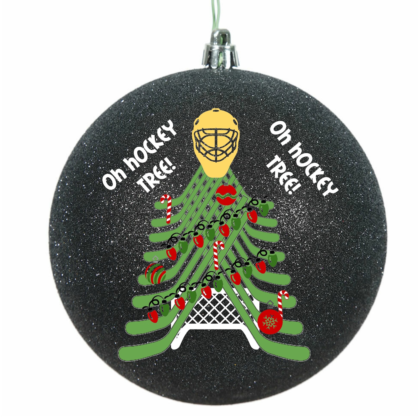 Hockey Stick Christmas Tree Decal Use This Digital SVG File - Etsy
