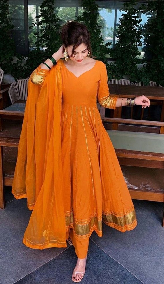 Indian Printed Traditional Kurta Set With Pant Dupatta for - Etsy
