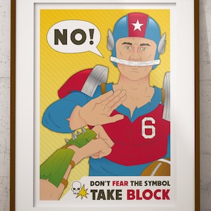 Blood Bowl Inspired 'No' Poster