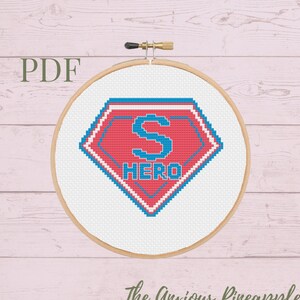 Superhero Cross Stitch Pattern
