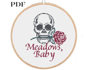 Meadows Baby cross stitch pattern, booktok, smutty books, reader, Dark romance