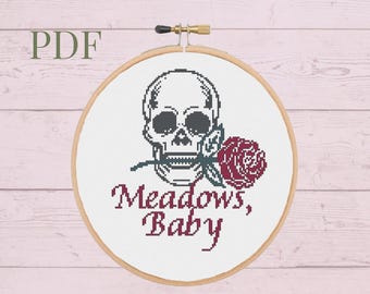 Meadows Baby cross stitch pattern, booktok, smutty books, reader, Dark romance