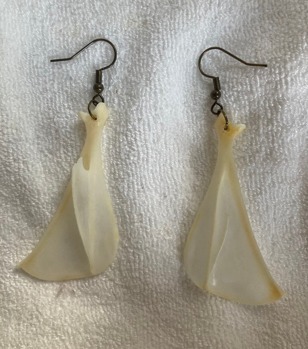 Rabbit Scapula Earrings bronze Etsy