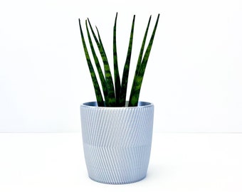 Minimalist Line Pot - Plant Pot Planter Modern Plant Pot Decor Succulent Orchid Airplant Potted Plant, sleek stylish lightweight pot planter