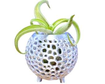 Kokedama with Legs Orchid Pot, Modern Decorative Orchid Pot with Drainage, Orchid Planter, Air Plant Pot, Lightweight Pot for Live Orchid