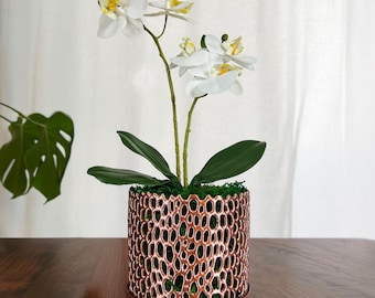 Stylish Orchid Planter with Drainage Holes - Perfect for Indoor & Outdoor Use