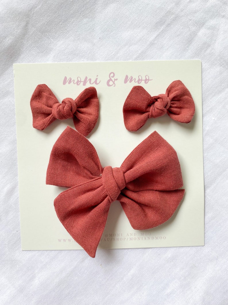 Linen Maggie Bow Pinwheel Baby Hair Clip Alligator Clip Etsy Australia