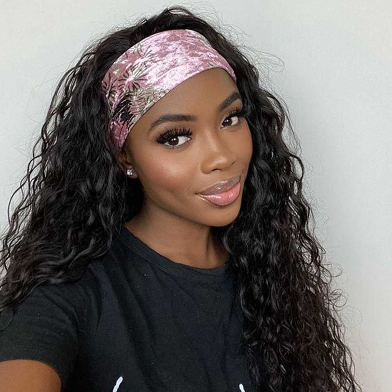 Water Wave Headband Wig Etsy