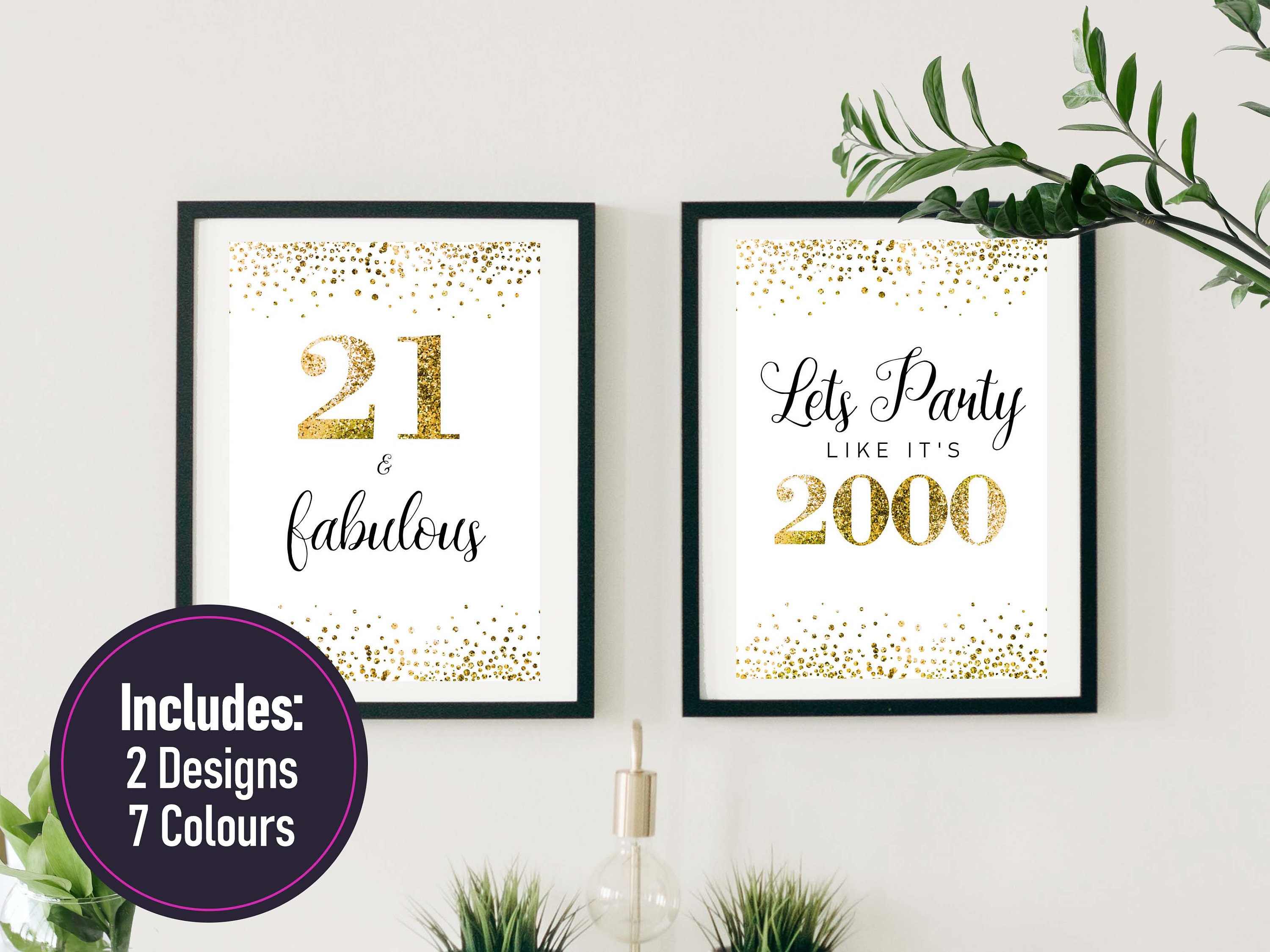 21. Geburtstag 21. Geburtstag Zeichen glücklich 21. Etsy.de