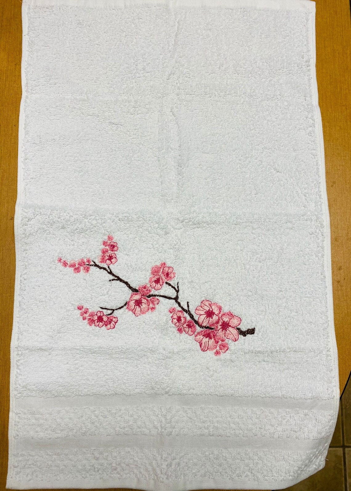 Cherry blossom hand towel Etsy