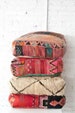 Moroccan Kilim Pouf, Floor Pouf, Vintage Moroccan Ottoman, Beni Ourain Square Pouf, Yoga Meditation Cushion, Outdoor Red Kilim Pillows 