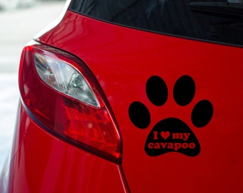 Cavapoo SVG, Cavapoo Aufkleber, Cavapoo Aufkleber, Cavapoo Tasse, Autoaufkleber, Autoaufkleber, Hundeliebhaber Geschenk, Cavapoo Clipart