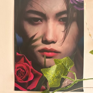Stray Kids Flower Felix Art Print Gift for Stays