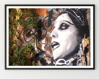 Fairuz Mural Photo Print - Beirut - Lebanon - Gemmayzeh- Photography, Wall Art, Home Decor, Digital, Print, Visual, Artistic, Wall, Fayruz