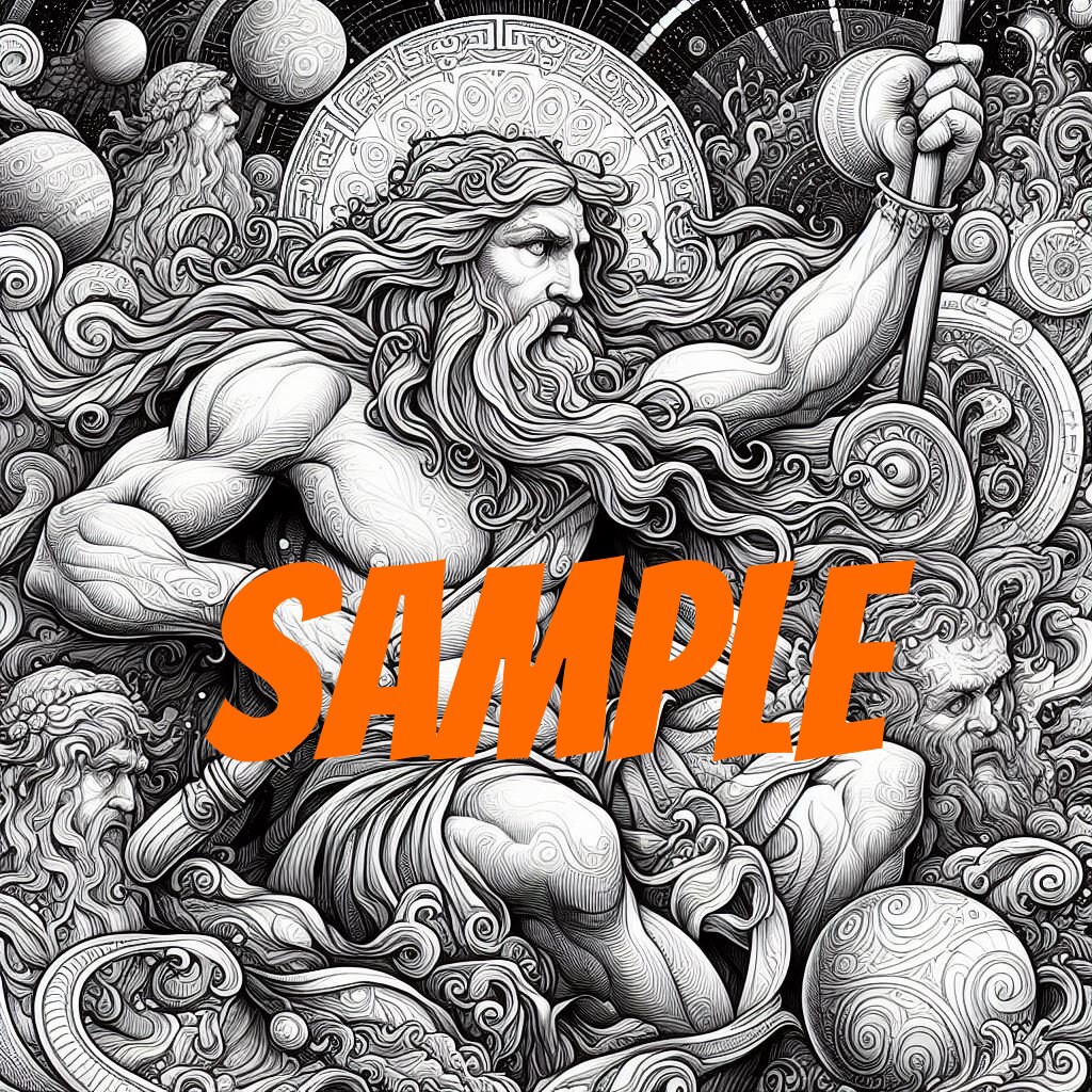 Greek Gods Coloring Pages - Etsy