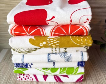 Oversized Cotton Tea Towels, Set of 3 | Eco-Friendly Kitchen Towels | 28”x28”