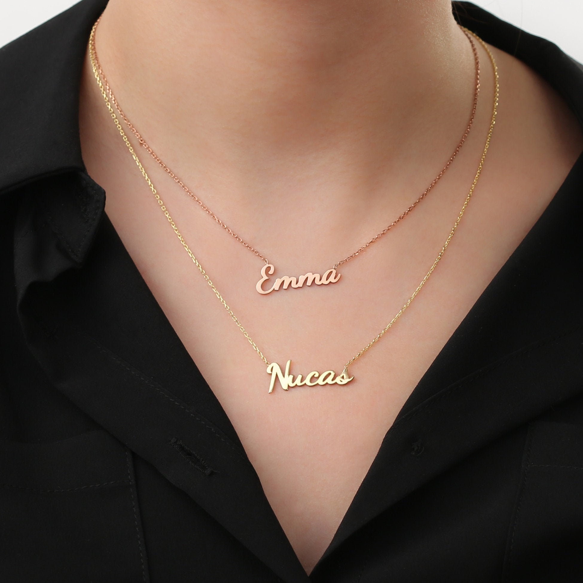 Layer Name Necklace - Etsy Singapore