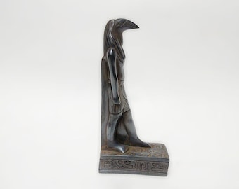 Lord Thoth. God of wisdom and writing in ancient Egypt. Statue of the god Thoth.Egyptian statue available in two sizes. Made in Egypt