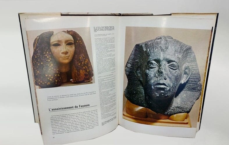 エジプト文明図鑑、1976年版、現代国サイズ：33x24。参考文献：CZC